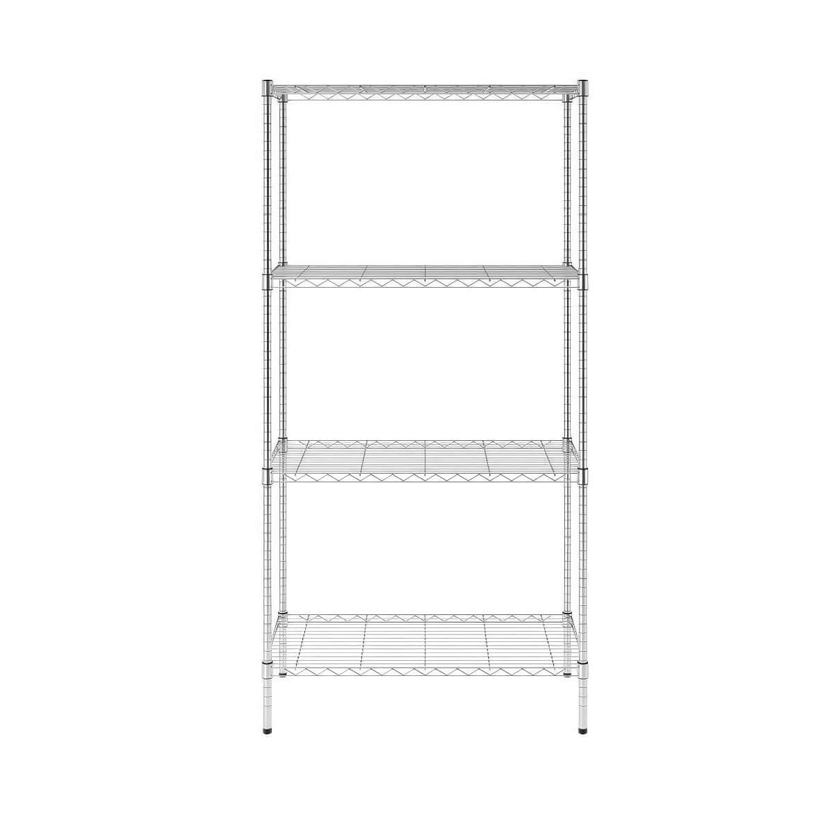 SafeRacks 4-Tier Heavy Duty Garage Shelving 18x36x72 | Serious Garages