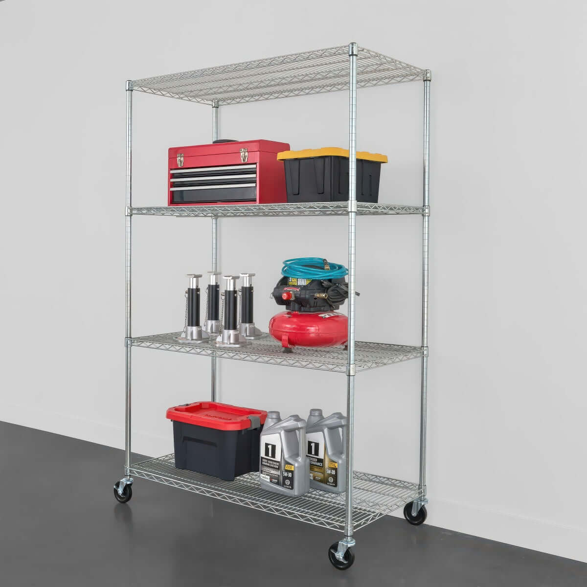 SafeRacks 4-Tier Heavy Duty Garage Shelving - 72" Tall | Serious Garages