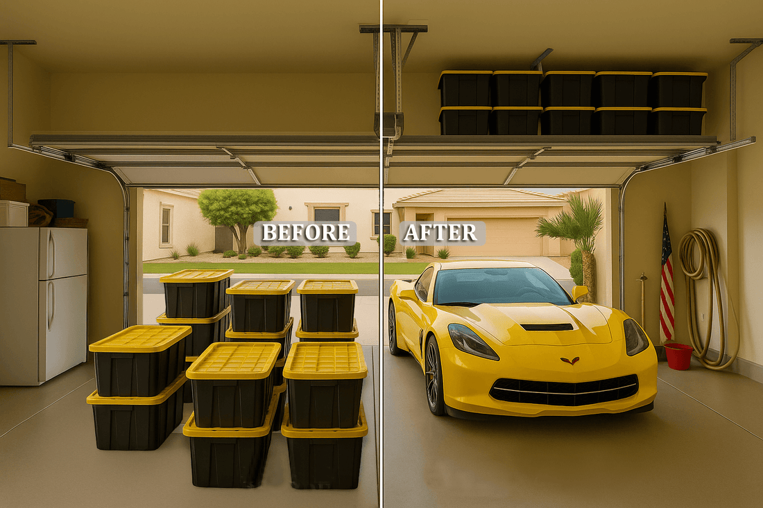 Is Overhead Garage Storage Dangerous? | Serious Garages