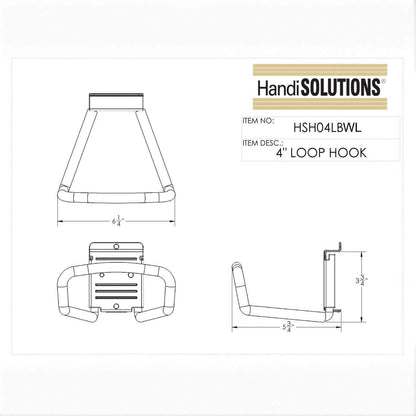 HANDI 4" LOOP HOOK | Serious Garages