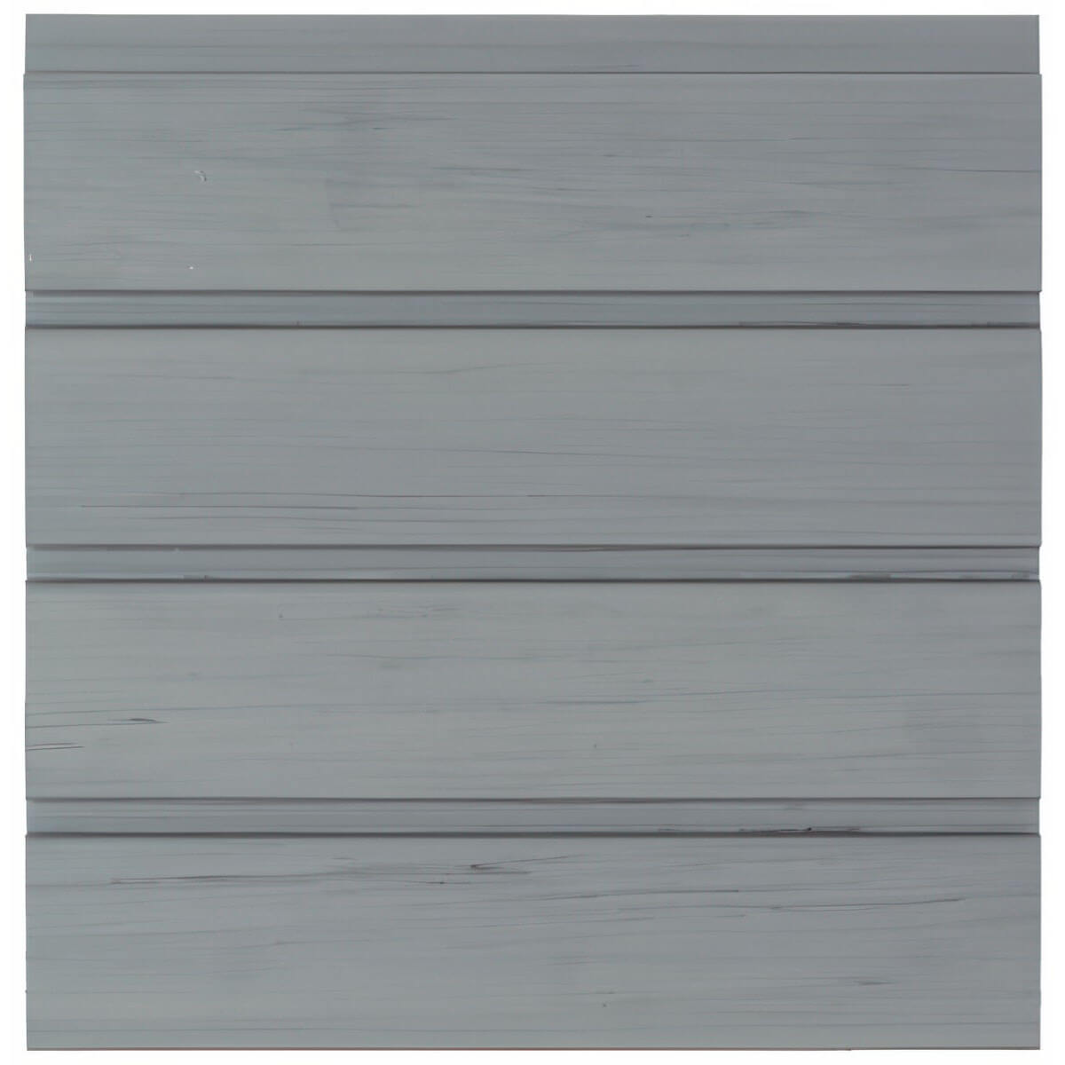 Slatwall Panels in driftwood gray finish, horizontal grooves for versatile garage storage__DriftwoodSlate
