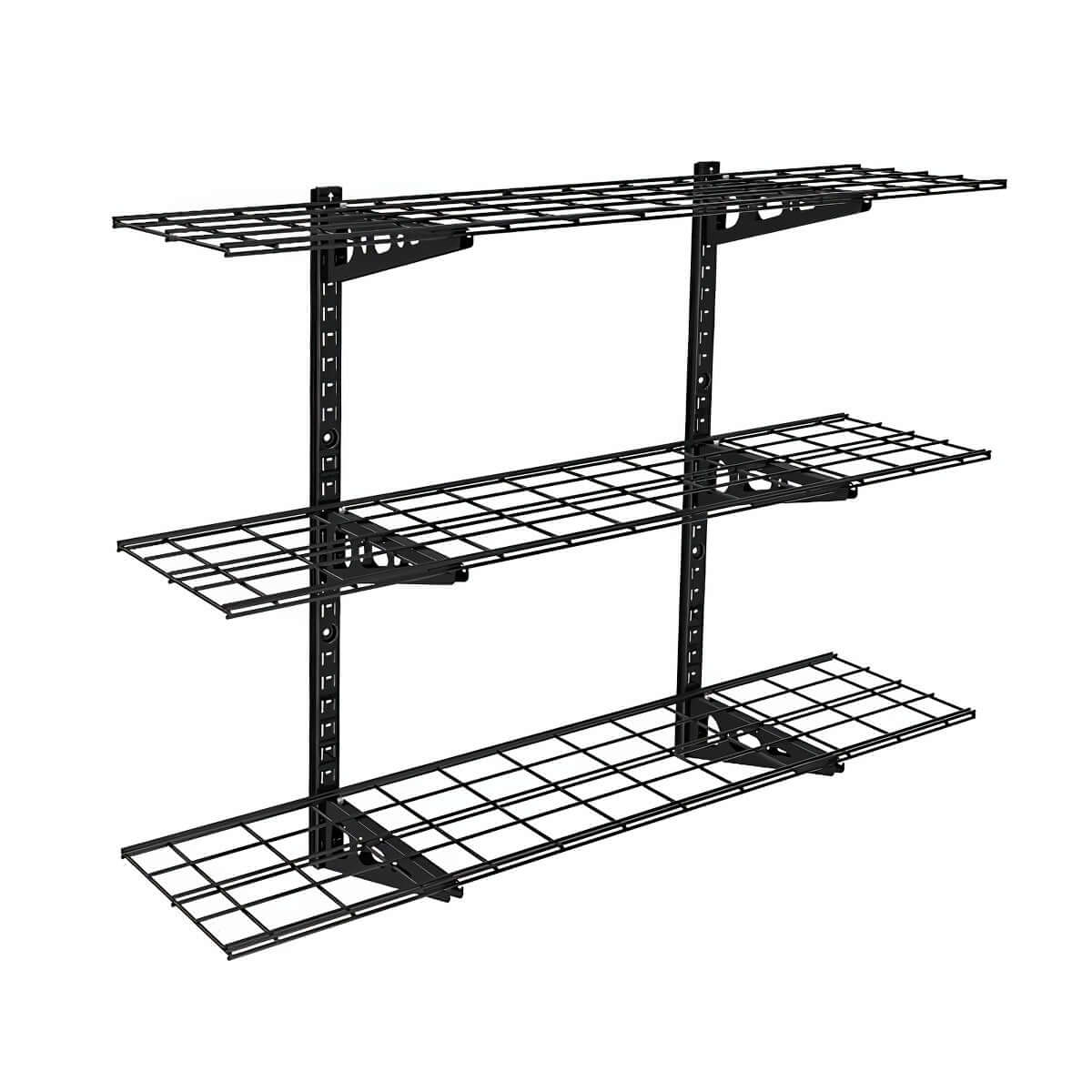 Adjustable 3-Tier Wall Shelving | Serious Garages
