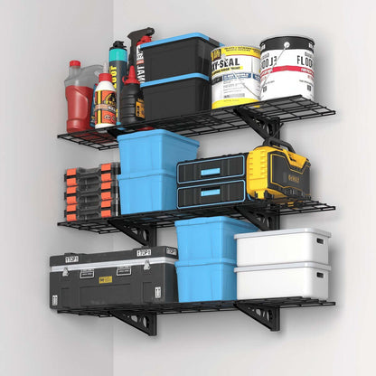 Adjustable 3-Tier Wall Shelving | Serious Garages