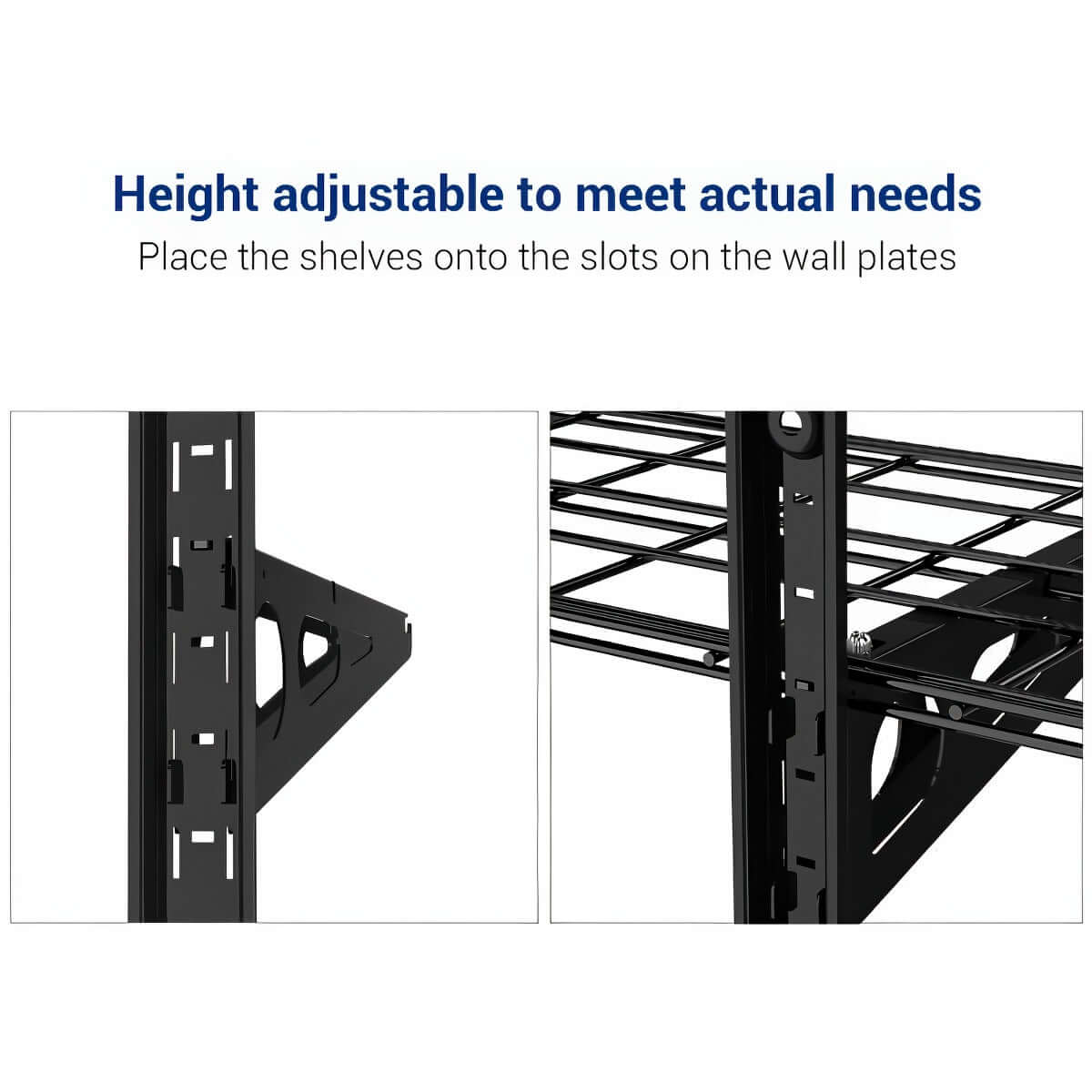 Adjustable 3-Tier Wall Shelving | Serious Garages