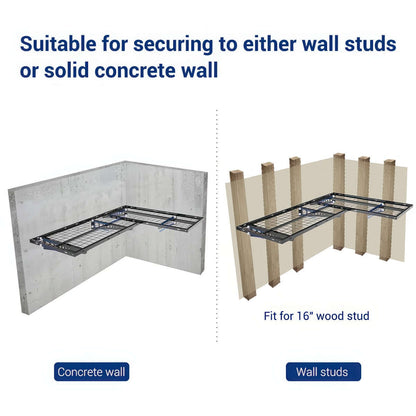 Corner 2-Pack 2' x 4' Wall Shelving | Serious Garages