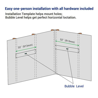 Corner 2-Pack 2' x 4' Wall Shelving | Serious Garages