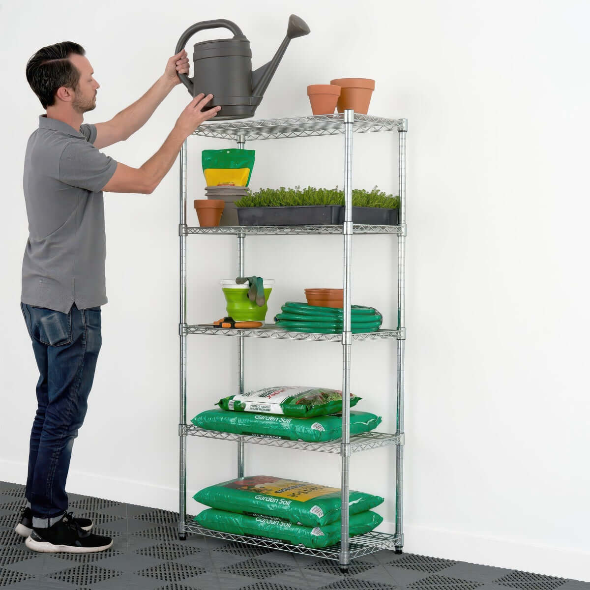 SafeRacks 5-Tier Heavy-Duty Garage Shelving | 14"x30" | Serious Garages