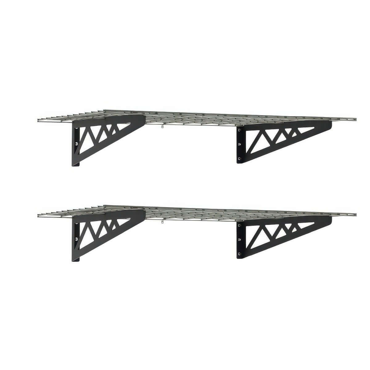 SafeRacks 24x48 Garage Shelving 2-Pack with Hooks | Serious Garages