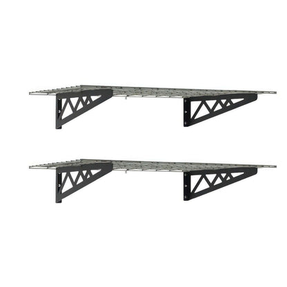 SafeRacks 24x48 Garage Shelving 2-Pack with Hooks | Serious Garages