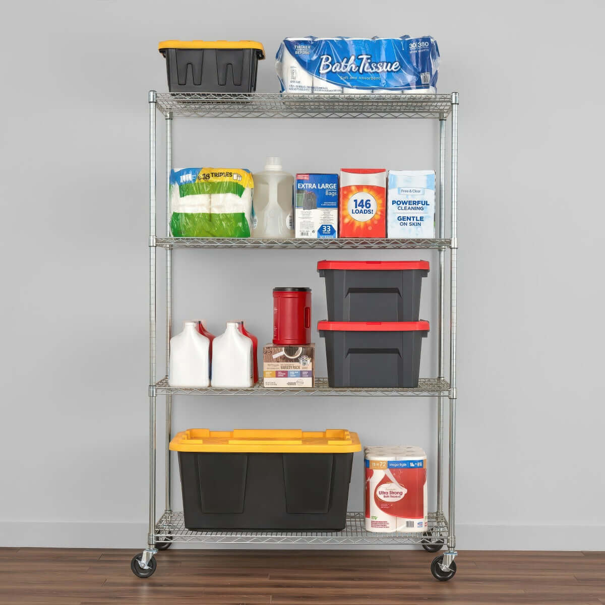 SafeRacks 4-Tier Heavy Duty Garage Shelving - 72" Tall | Serious Garages