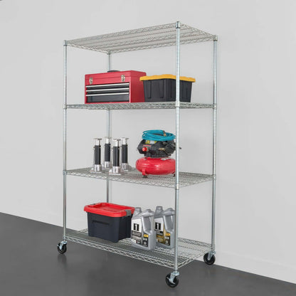 SafeRacks 4-Tier Heavy Duty Garage Shelving - 72" Tall | Serious Garages