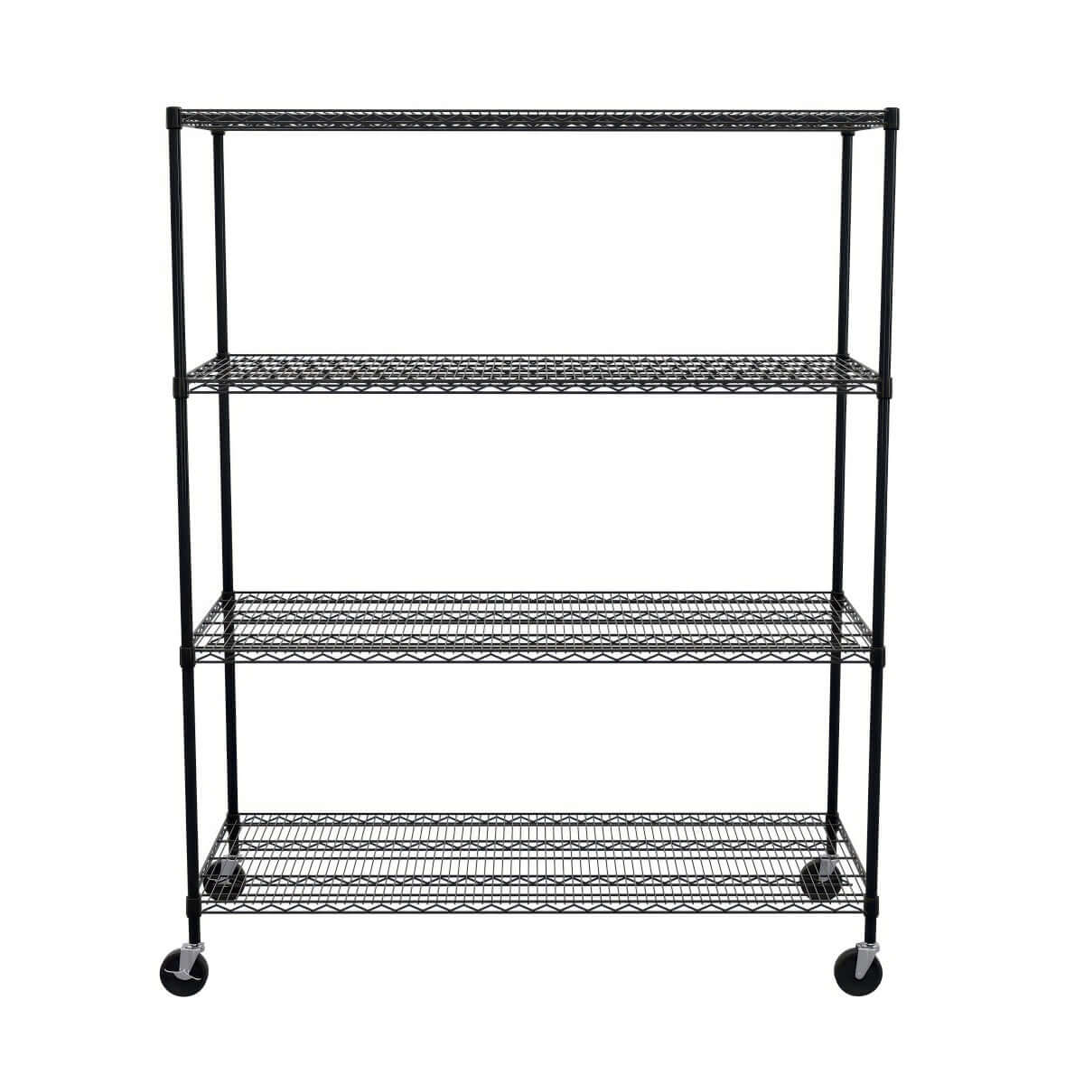 SafeRacks Heavy-Duty Garage Shelving | 4-Tier Wire Rack | Serious Garages