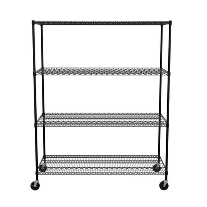 SafeRacks Heavy-Duty Garage Shelving | 4-Tier Wire Rack | Serious Garages