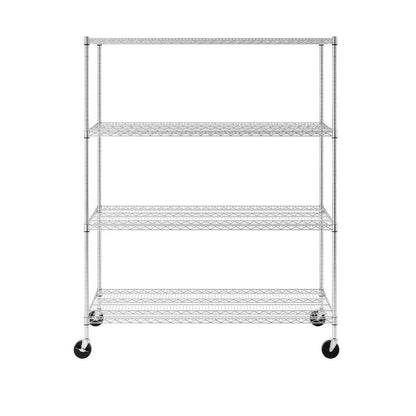 SafeRacks Heavy-Duty Garage Shelving | 4-Tier Wire Rack | Serious Garages