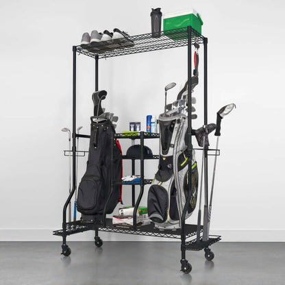 Golf Bag Garage Shelving Rack | SafeRacks Deluxe | Serious Garages