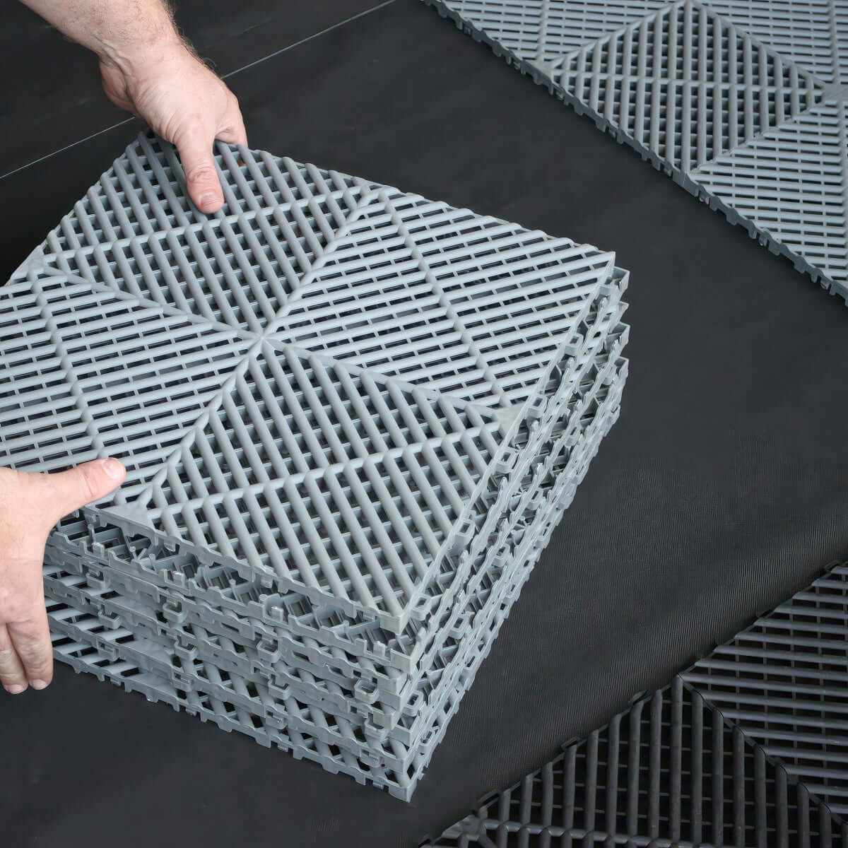 Interlocking Garage Floor Tiles by SafeRacks | Serious Garages