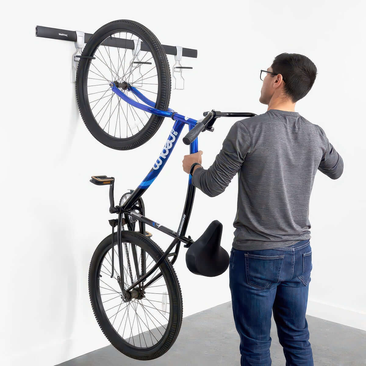 Serious Racks Garage Wall Organizer Bike Rack, 5 Hooks | SafeRacks – Serious Garages