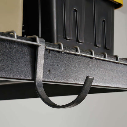 SafeRacks Rail Hooks | Garage Ceiling Storage Racks - 2pc | Serious Garages