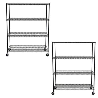 SafeRacks Heavy-Duty Garage Shelving | 4-Tier Wire Rack | Serious Garages