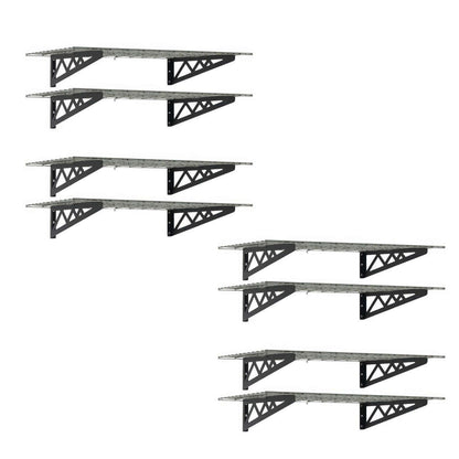  SafeRacks 4-Pack Wall Garage Shelving with Hooks | 24x48 | Serious Garages
