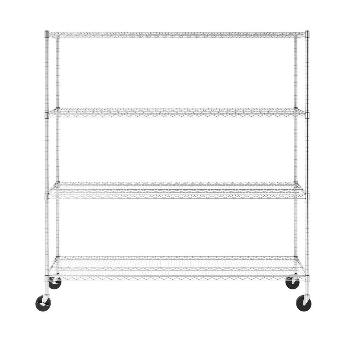 SafeRacks Heavy Duty Garage Shelving - 4-Tier Wire Rack