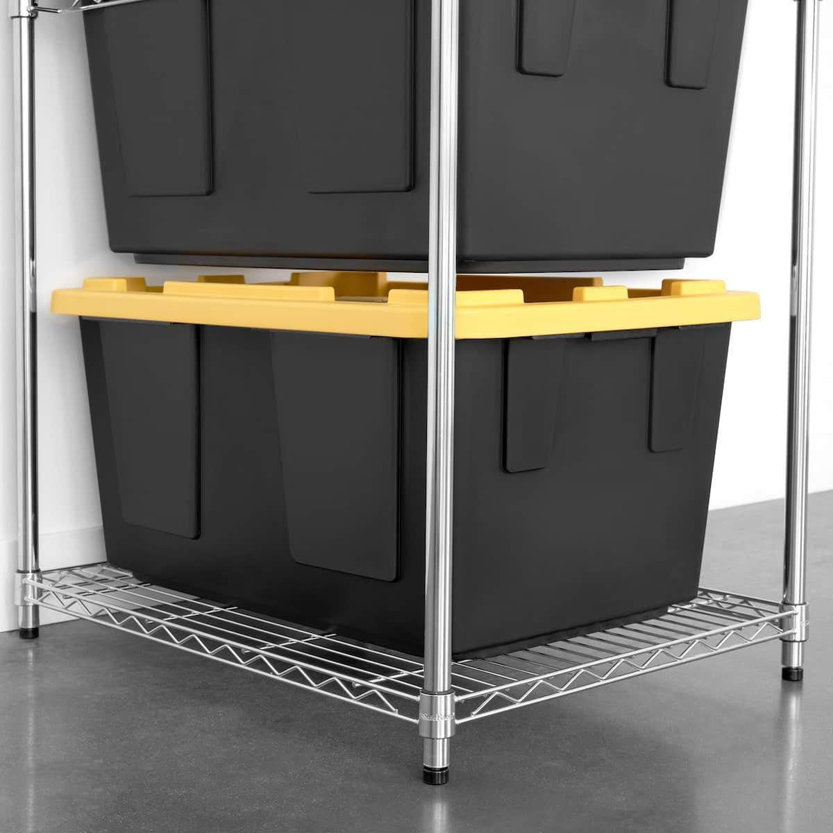 SafeRacks Garage Shelving for Storage Bins - 2 Pack