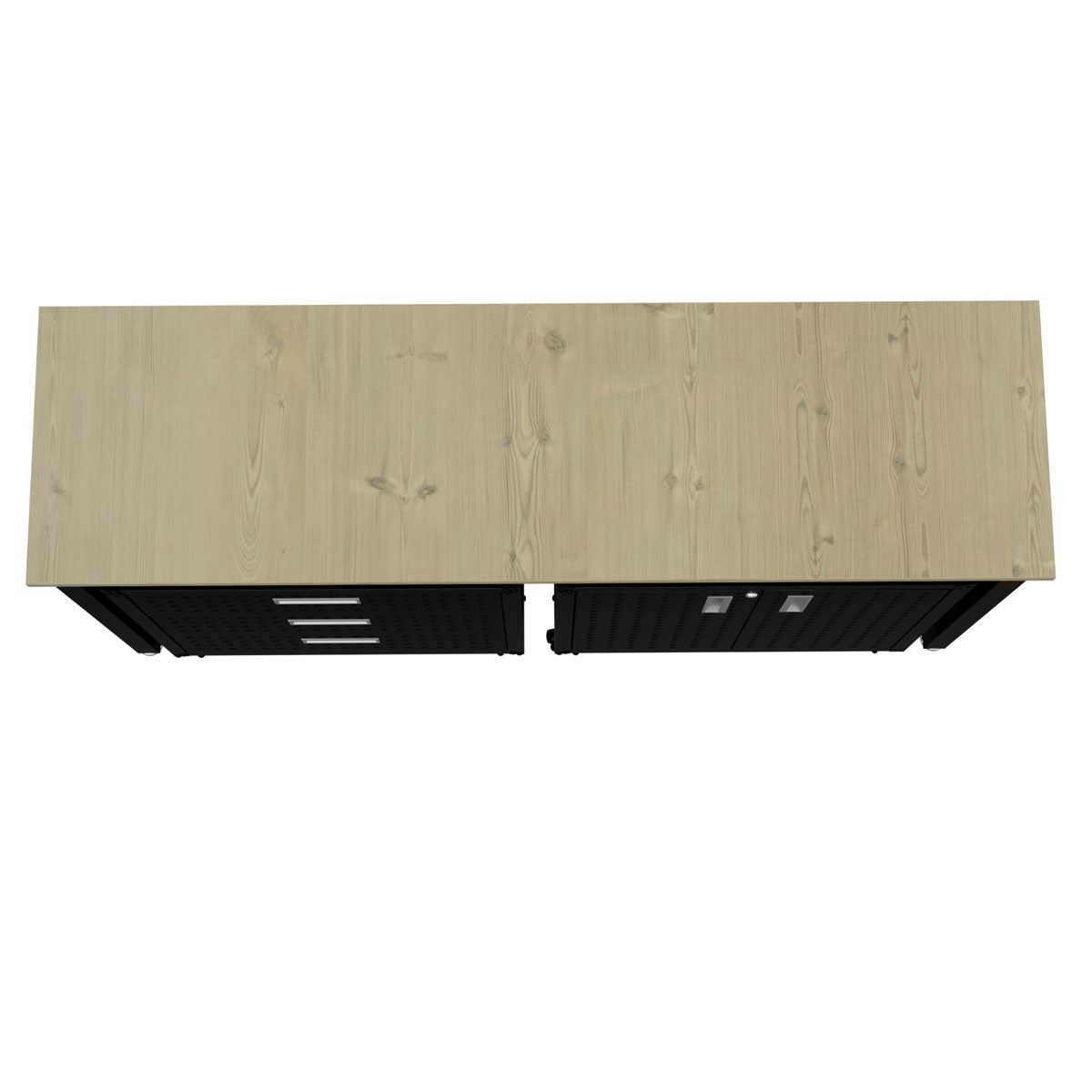 3 Piece Garage Cabinets, 1 Shelf/3 Drawer System