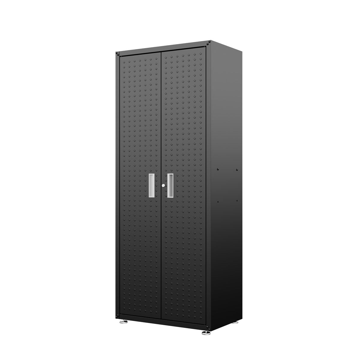 Tall Garage Cabinets, 75" Storage, Adjustable Shelves in sleek black finish__CharcoalGray