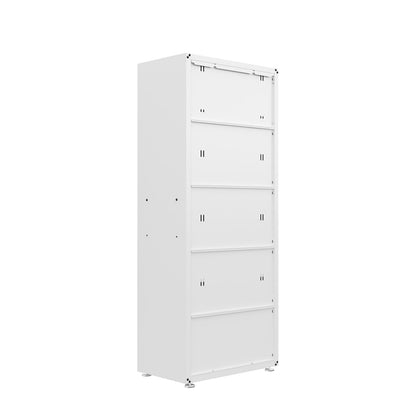 Tall Garage Cabinets, 75" Storage, Adjustable Shelves for organized garage storage solutions__White