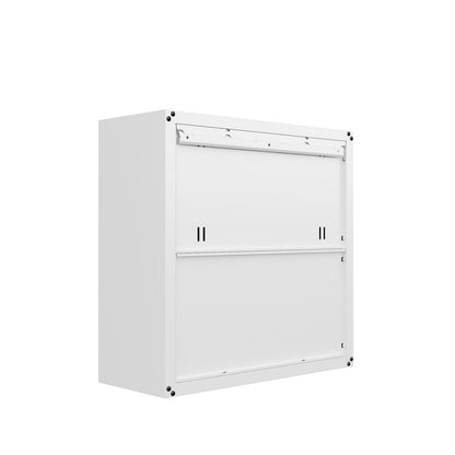 10 Piece Garage Cabinets, Drawers | Wall Cabinets - white wall cabinet with sliding doors for garage storage__White