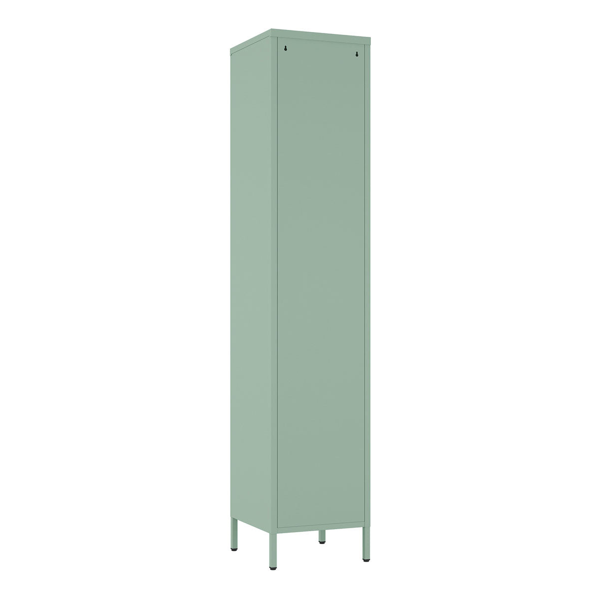 Narrow Garage Cabinets, 15" Metal Storage, Slim Design in a sleek green finish__Green